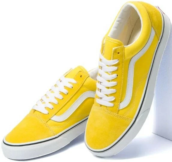 Yellow vans shop old skool