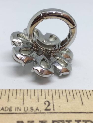 Stretch Rings Rhinestones One Size Fits All Hair Tie Accessory Flower Chunky - 第 29/50 張圖片