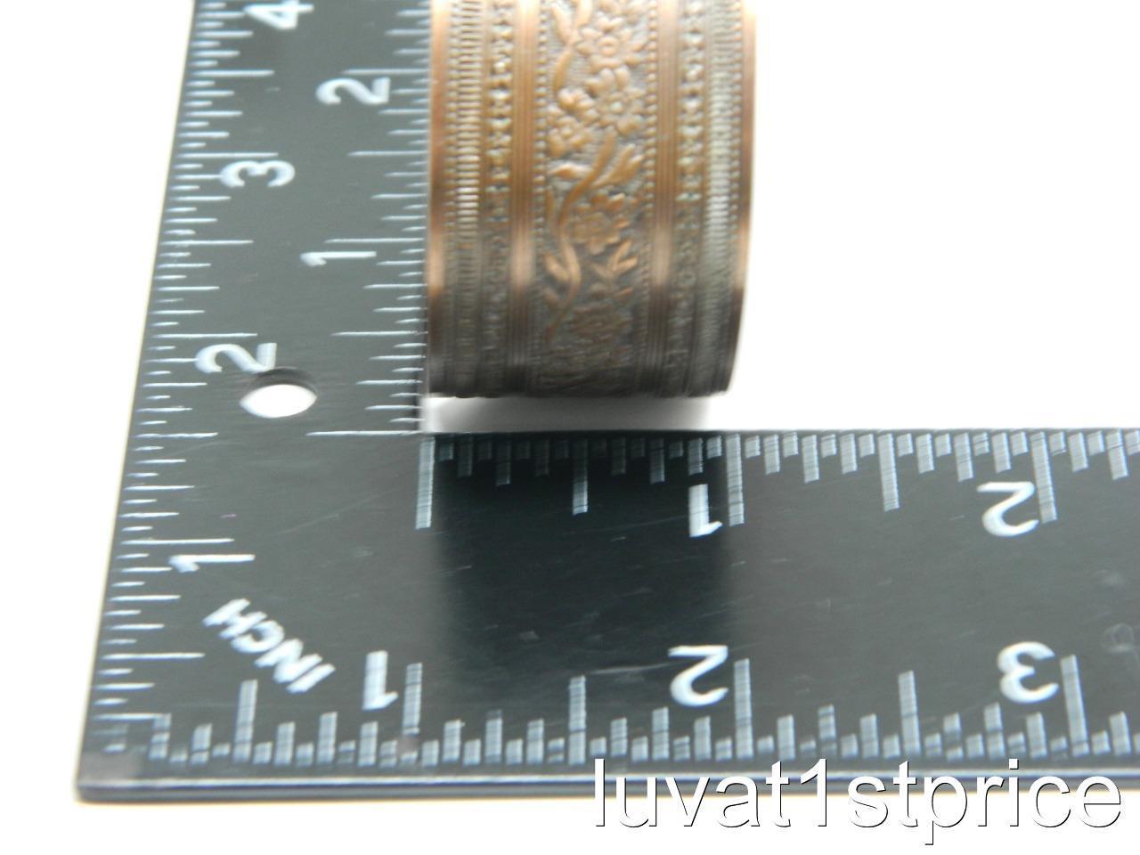 SOLID COPPER Daisy Floral Vine Adjustable Intrica… - image 4