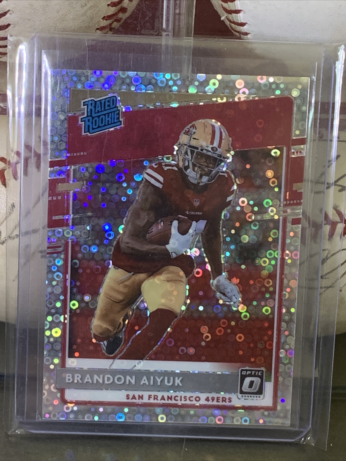 Brandon Aiyuk 2020 Donruss Optic Rated Rookie RC Silver Disco Prizm /125 SF 49er