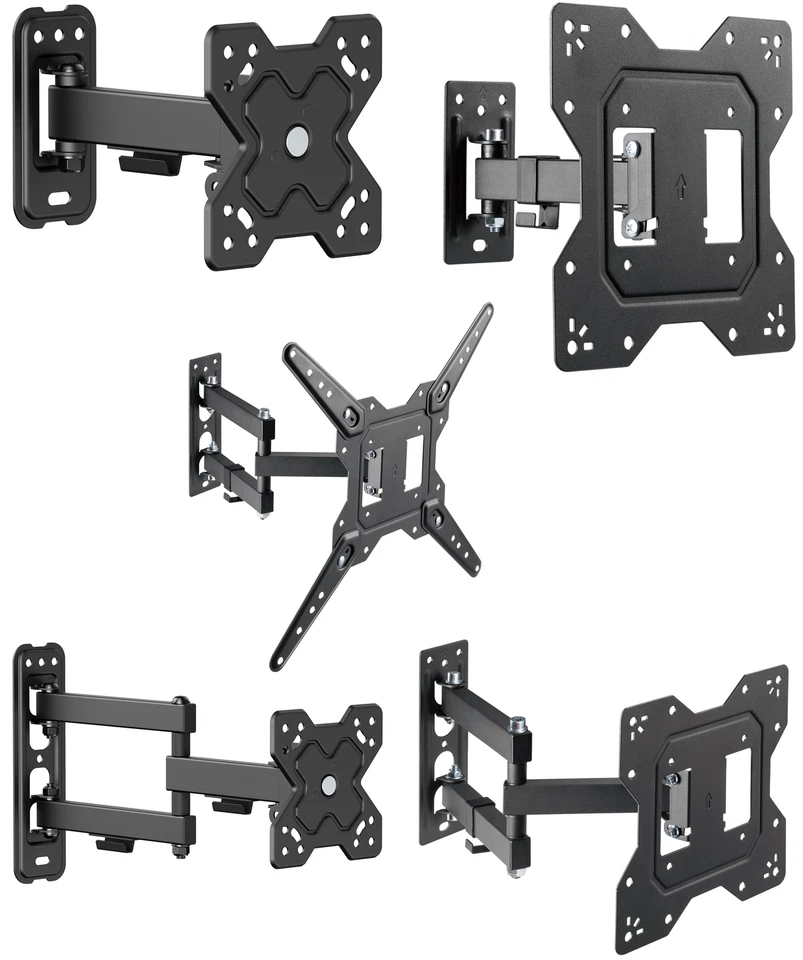 CONECTO Monitor TV Wandhalterung neig- & schwenkbare Universalhalterung schwarz