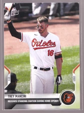 Trey Mancini Orioles Home Opener Standing Ovation 2021 Topps NOW #50 Base Low PR