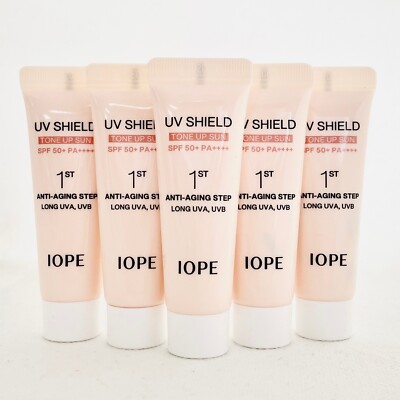 IOPE UV Shield Tone Up Sun SPF50+ PA++++ 10ml x 5pcs (50ml /1.69 oz.) Anti-Aging