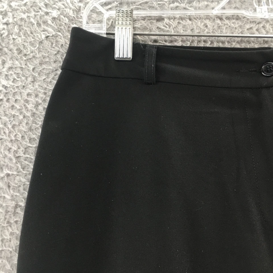 Pantalón de vestir Karen Kane para mujer 6 (actual 32x25,5) negro tiro medio cremallera mosca Foto 4 de 4