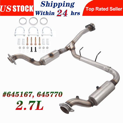 Exhaust Evolved 58046 Front Right Y-Pipe Catalytic Converter - EPA Approved For 1999-2002 Ford Expedition & F-150 4WD - View #10