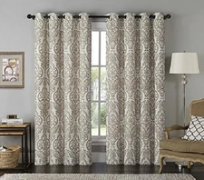 Victoria Classics Longview Mocha Grommet Window Panel  (1 panel) 