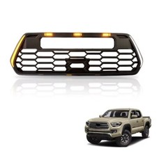 2016-2023 Toyota Tacoma Front Grille Wside Turn Lamps Black Matte