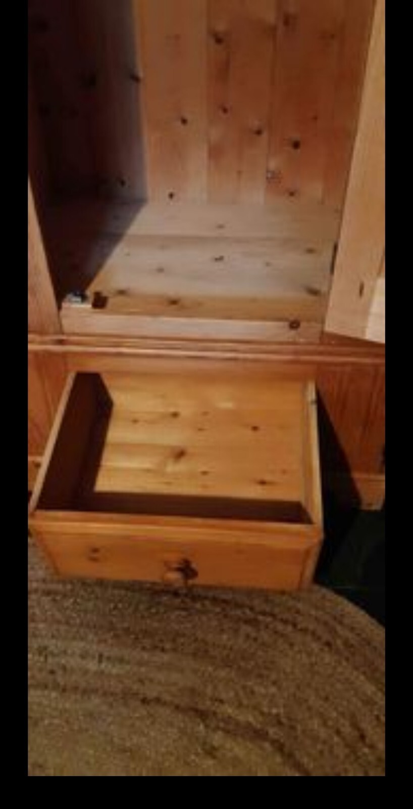 Solid pine single wardrobe eBay