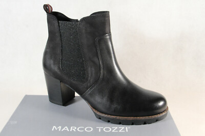 Marco Tozzi Ankle Boots Black Genuine Leather 25491 NEW!