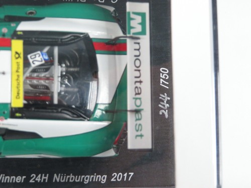 1:43 Spark SG297 Audi R8 LMS Land Winner 24h N-Ring 2017 X8 - Bild 6 von 7
