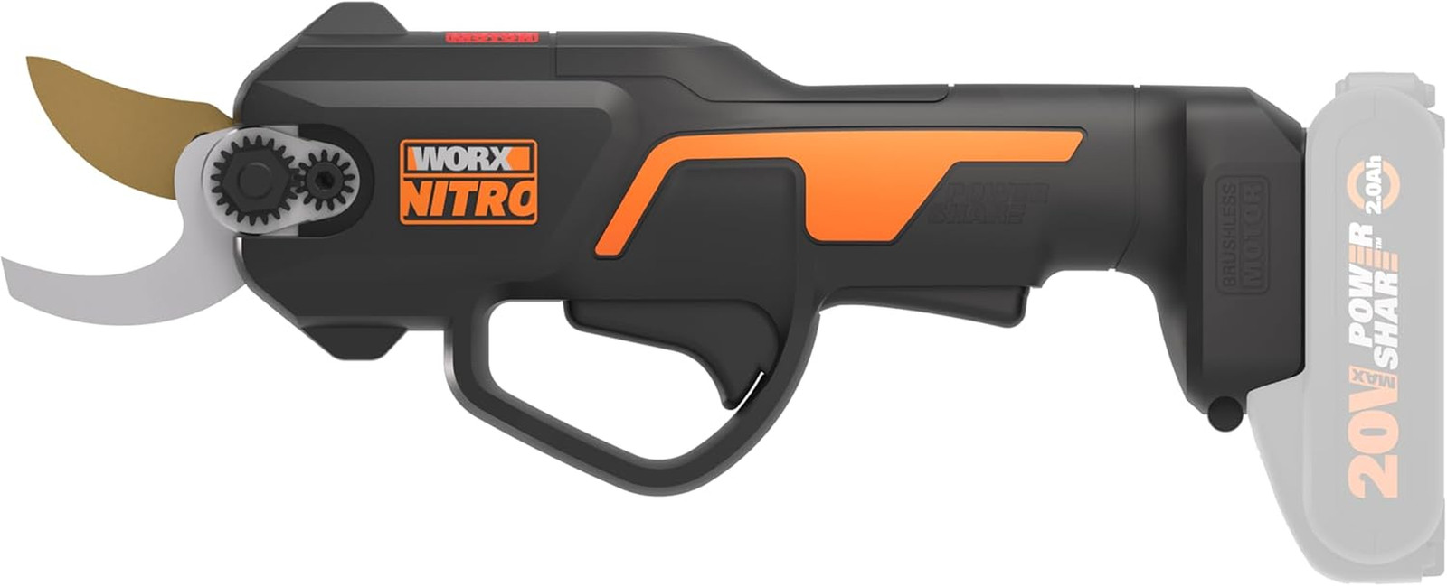 Worx Nitro WG330E.9 Forbici Potatura Elettriche 20V - Taglio 25mm