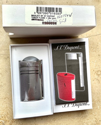 #ad 1 B WARE: S.T. DUPONT Feuerzeug Maxijet chrome Ref. 020157N EUR 85.00