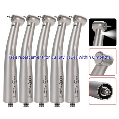 5pcs Abdent Dental Fiber Optic LED High Speed Handpiece 4 Spray Fit NSK Coupler