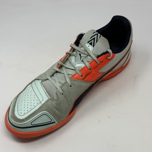 Scarpe da calcio Puma Invicto Sala indoor uomo 10,5 verde arancione pelle scamosciata - Foto 10 di 20