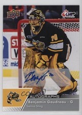 2022-23 Upper Deck CHL Auto Benjamin Gaudreau #28 Auto h8y