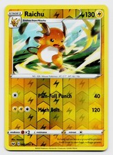 Raichu Reverse Holo Pokemon SWSH01: Sword & Shield Base Set 066/202 NM