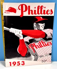 1953 Philadelphia Phillies Official Baseball Yearbook HIGH GRADE!!