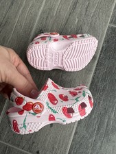 NWOT Toddler Size 2/3 Pink Cherry Crocs