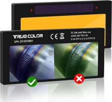 2X4 1/4 Gold Welding Lens,Gold Auto Darkening Welding Lens Replacement for Panca