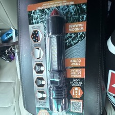 Led Emergency Police Strobe Light Black Digital Battery Display Window Hammer