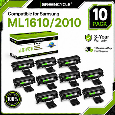 10PK ML2010 ML1610 Toner Cartridge Compatible Samsung ML-2010R ML-2015 Printer