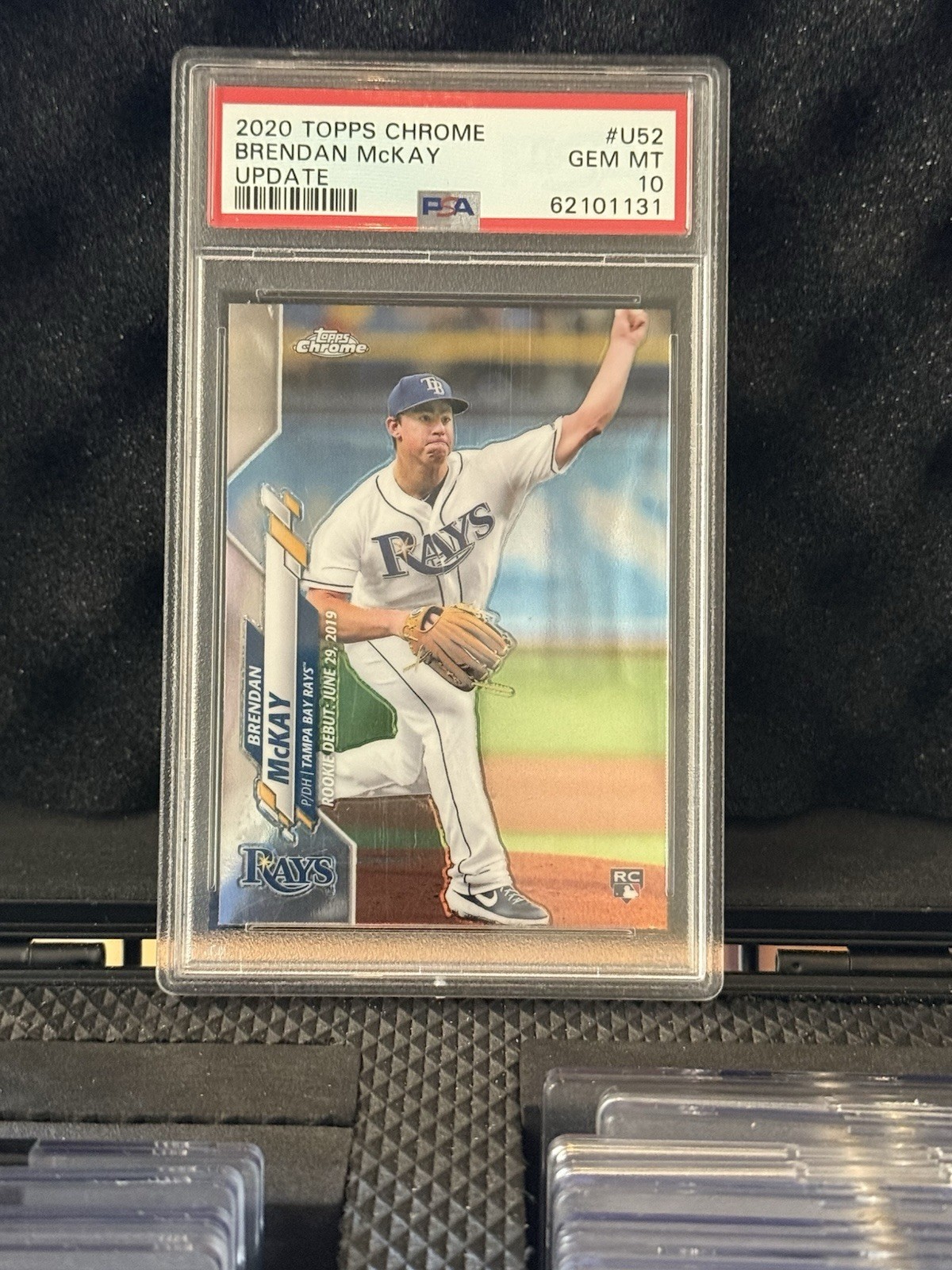 Topps 2020 Chrome Update Brendan McKay Rookie Debut RC #U-52 PSA 10 Rays
