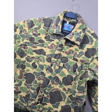 Vintage Saf-T-Bak Chiller Killer Camo Insulated Coveralls Frog Skin XL