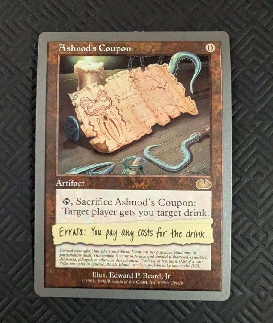 Ashnod's Coupon Unglued NM Near Mint MTG