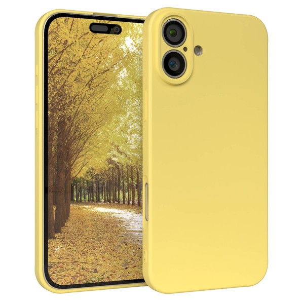 HandyhüLle FüR Apple Iphone 16 Plus Silikon Back Cover Schutz Handy Case Gelb-image