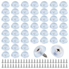 Rubber Feet, 50pcs Cutting Board Feet Non Slip Bumpers with Medium, Clear