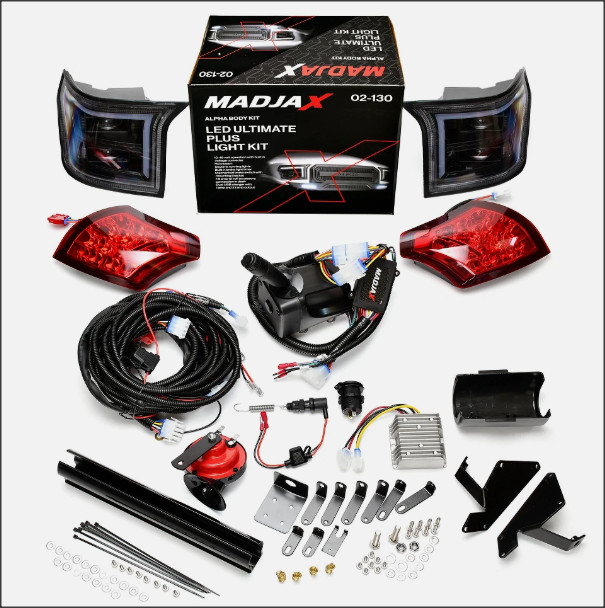 MadJax Ultimate Plus Golf Cart Light Kit for Club Car Precedent with ALPHA Body