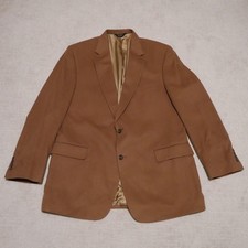 Jos. A. Bank Gordon 100 Cashmere Blazer Sport Coat Men 46L Brown 2-Button 46 LG
