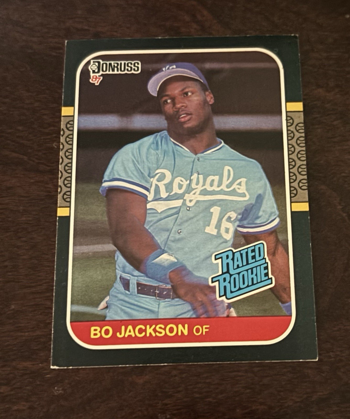 1987 Donruss #35 Bo Jackson ⚾️⭐️ Rated Rookie baseball card KC Royals EXC