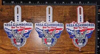 Staff Gold & Silver National Boy Scout NESA at the Jamboree 2017 BSA 3 Patch Set