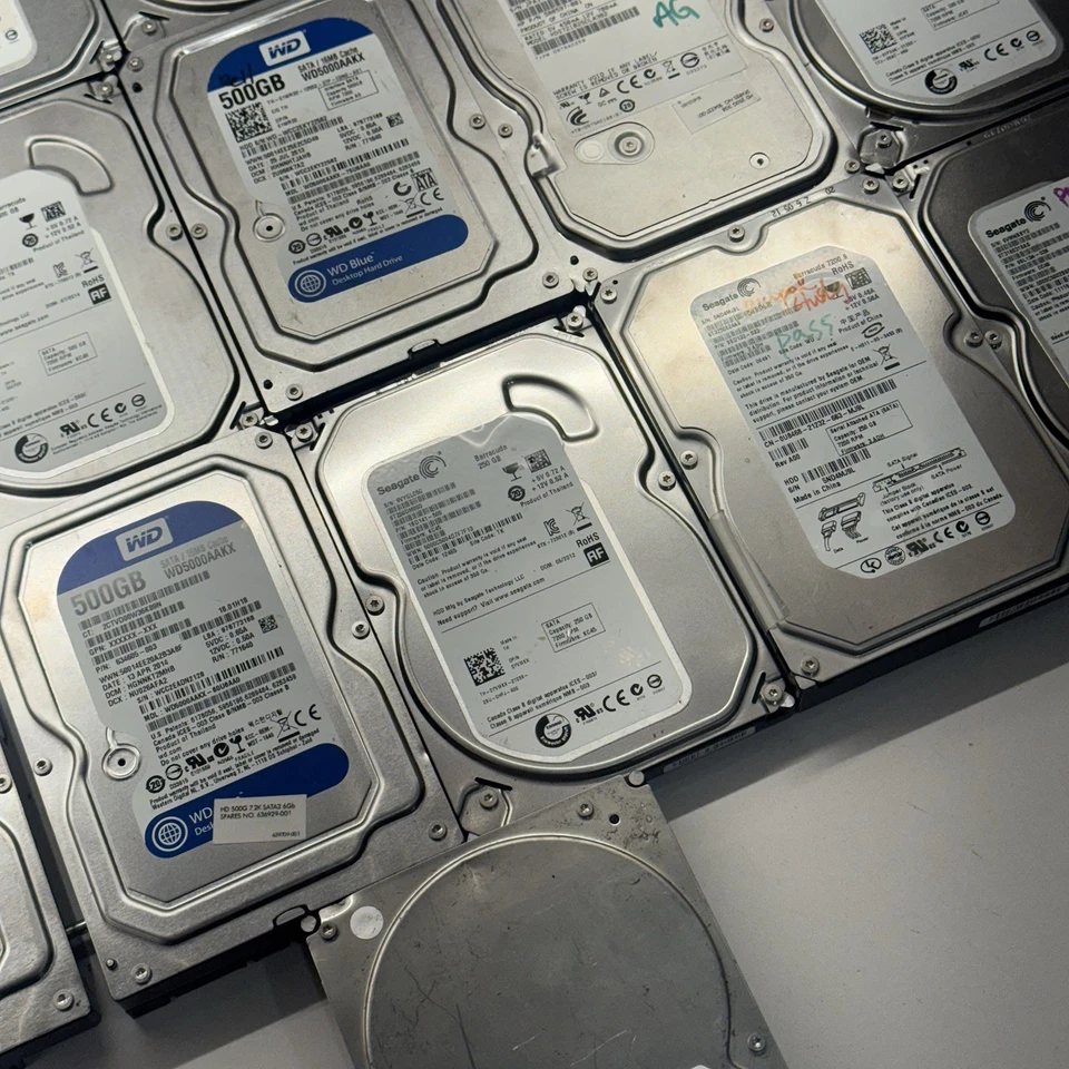 Lote de 19 discos duros SATA Seagate y Western Digital 500 GB—160 GB-250/320 GB 6 (6) Foto 4 de 4