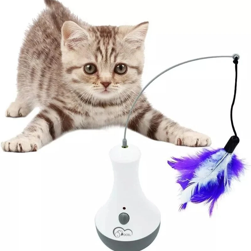Cat Interactive Toys Funny Feather Kitten Teaser Indoor Play Automatic Toy Gift
Opens in a new windo