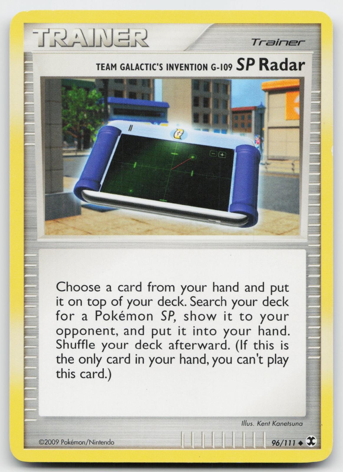 Team Galactic's Invention G-109 SP Radar 96/111 Rising Rivals Pokemon LP 87