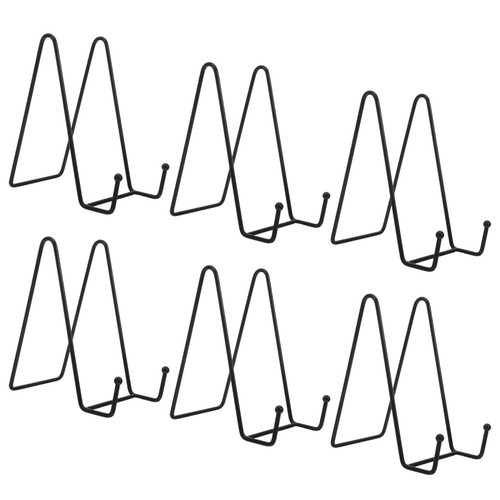  6 Stück Tellerhalter Staffelei Aufsteller - Metall Teller Ständer für Display - - Bild 3 von 12
