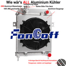 4-reihig Kühler + Lüfter Für 1955-67 JAGUA...