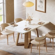47.3-Inch Rectangular Dining Table Modern Kitchen Dinner Table for 2-4 People