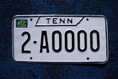 1974 Tennessee SAMPLE License Plate