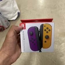 New Nintendo Switch Joy-Cons Pair Controller Neon Purple/Neon Orange