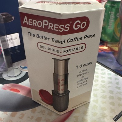 AeroPress Go Travel Coffee Press Kit 3 in 1 brew method combines French Press