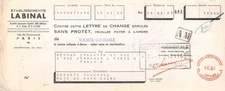 1957 ETS LABINAL IN PARIS - SOCIETE BRUNON VALLETTE A RIVE DE GIER