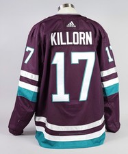2023-24 Alex Killorn Ducks Game Used 30Th Anniversary Jersey Set 2