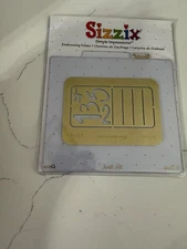 Sizzix Simple Impressions Brass Embossing Folder -- Domino, Numbers #1 38-9802