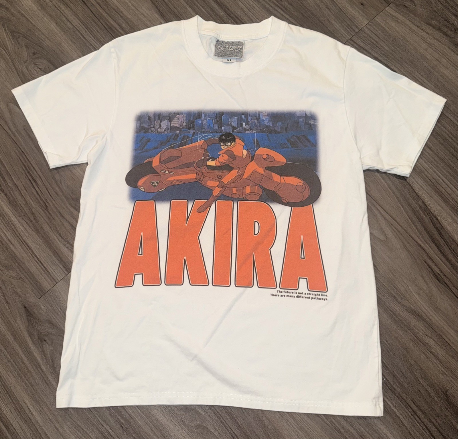 Camiseta Akira Kaneda Super Cell Bike Panel Anime REIMPRESIÓN talla XL