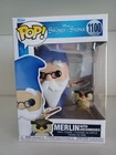 Disney Merlin With Archimedes From The Sword In The Stone 1100 Vinyl Figure...