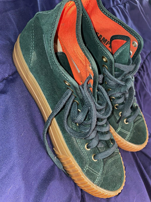 Men's PF Flyers Green Suede Lace-Up Sneakers *SAMPLE PAIR NOT FOR RESALE* Sz 9.5