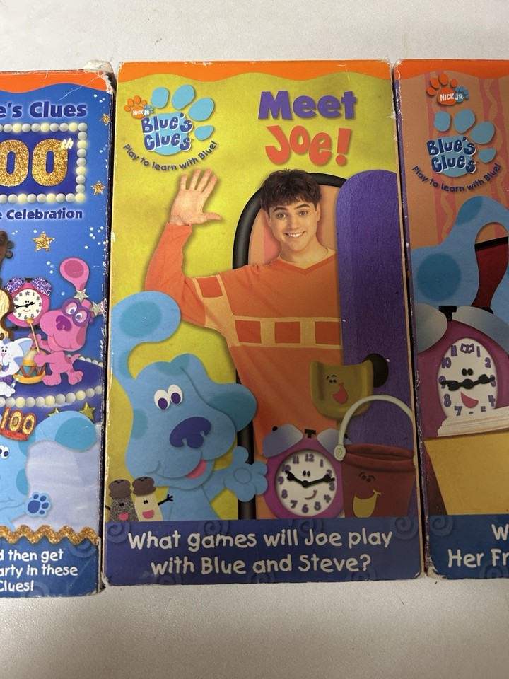 Blue's Clues 100th Episode Celebration Blues Clues Nick Jr VHS 2003 Lot ...